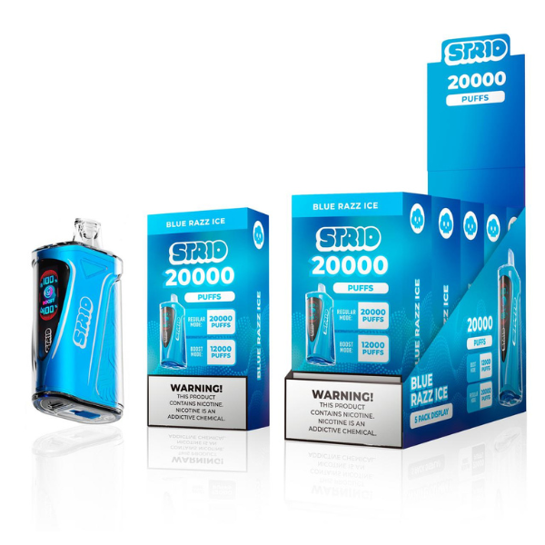 Best Deal STRIO 20000 Puffs Rechargeable Disposable Vape 24mL - Blue Razz Ice