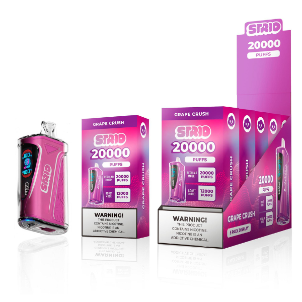 Best Deal STRIO 20000 Puffs Rechargeable Disposable Vape 24mL - Grape Crush