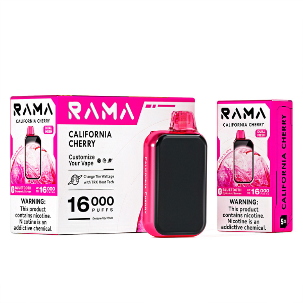 Best Deal Yovo Rama 16000 Puffs Disposable Vape 15mL - California Cherry