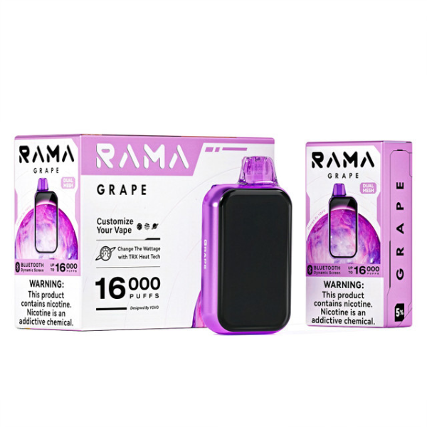 Best Deal Yovo Rama 16000 Puffs Disposable Vape 15mL - Grape