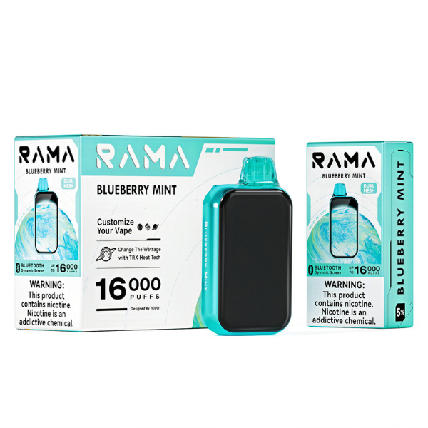 Best Deal Yovo Rama 16000 Puffs Disposable Vape 15mL - Blueberry Mint