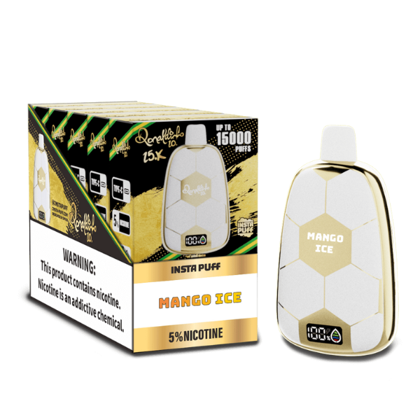 Best Deal Ronaldinho 10 15000 Puffs Disposable-Single Disposable Vape 18mL Best Flavor Mango Ice