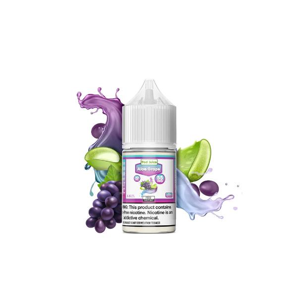 Pod Juice Salt TFN 30mL Vape Juice Best Flavor Aloe Grape