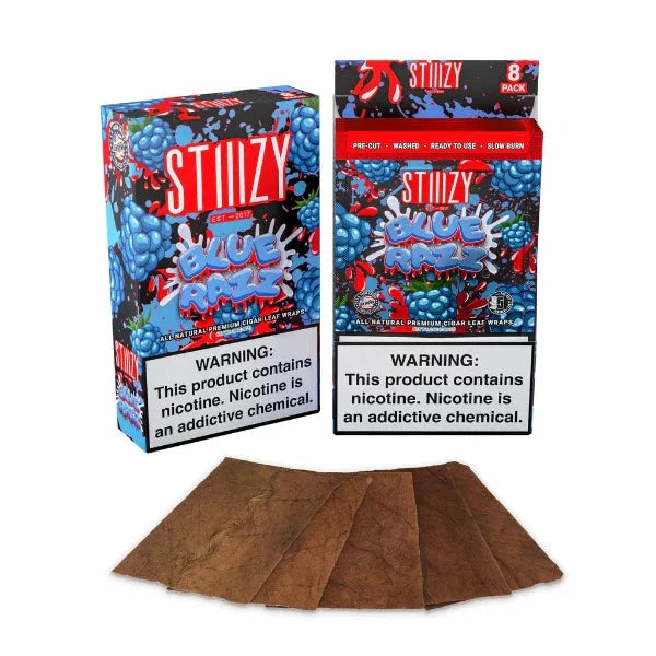 Best Deal STIIIZY Premium Wraps 6 Pack (8ct Counter Display) Blue Razz