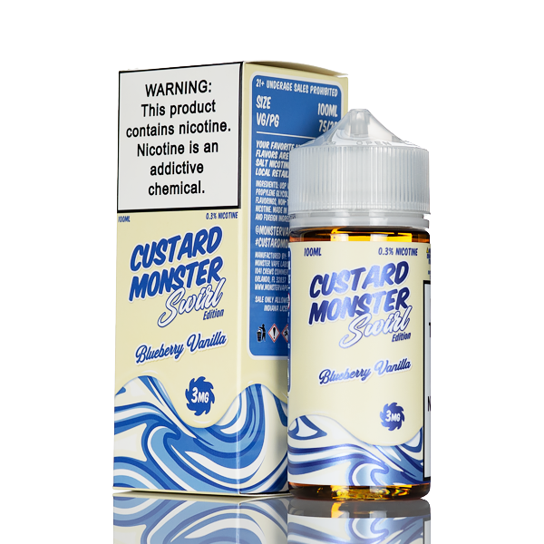 Custard Monster - Blueberry Vanilla Swirl - 100mL