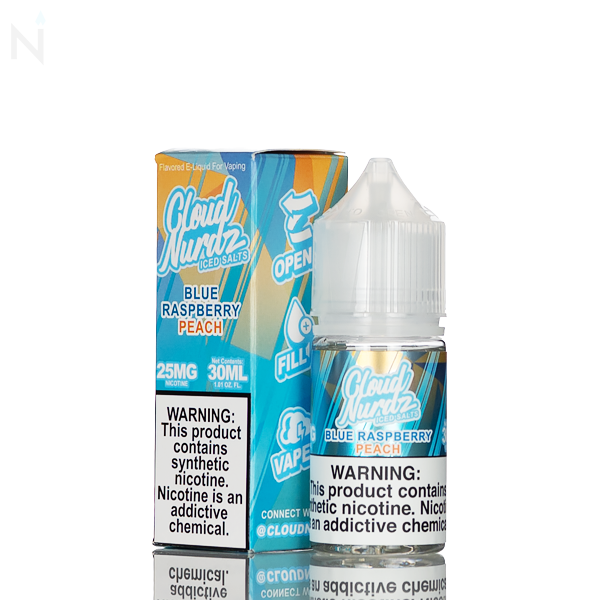 Cloud Nurdz Salts E-Liquid - Peach Blue Razz Iced - 30mL