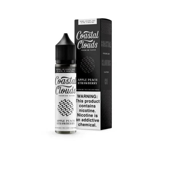 Best Deal Coastal Clouds Vape Juices 60mL  Apple Peach Strawberry