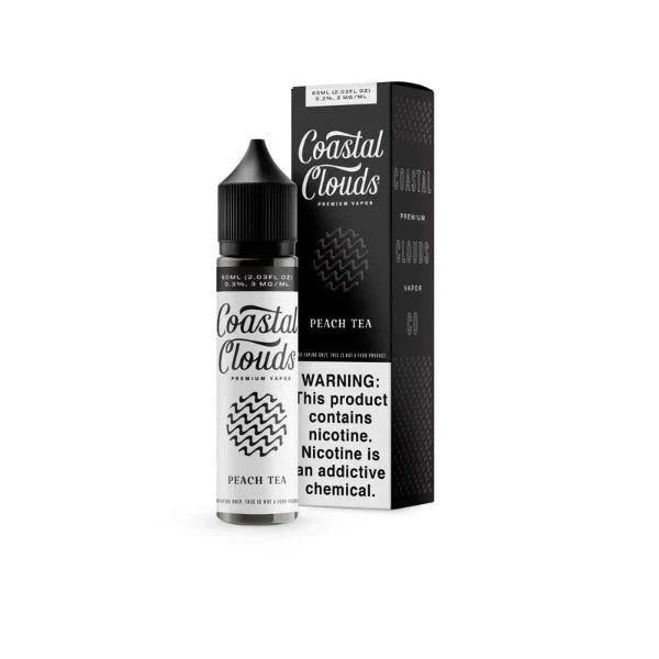 Best Deal Coastal Clouds Vape Juices 60mL  Peach Tea