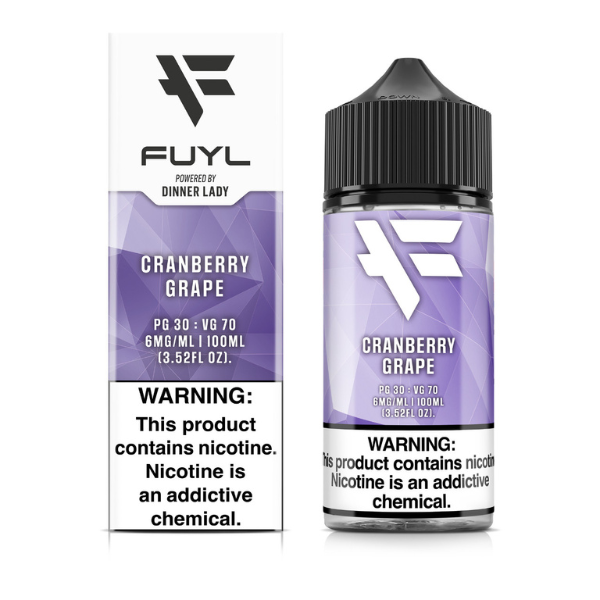 Best Deal FUYL by Dinner Lady 100mL E-liquid Vape Juice - Cranberry Grape