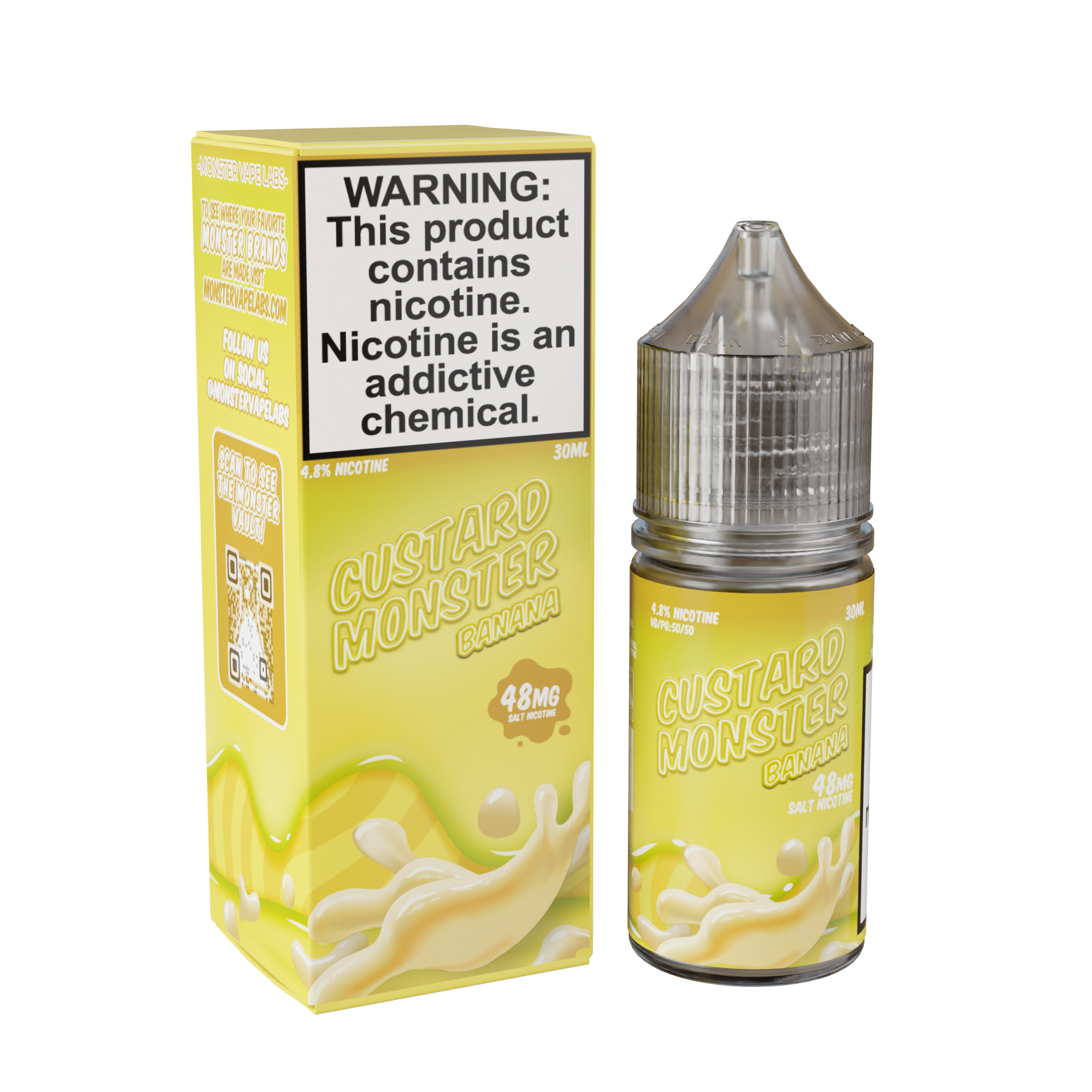 Best Deal Custard Monster Salt 30mL Vape Juice  - Banana