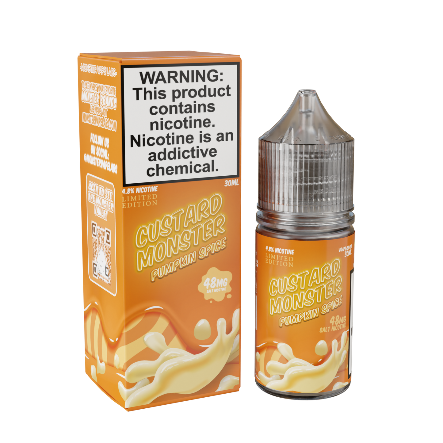 Best Deal Custard Monster Salt 30mL Vape Juice  - Pumpkin Slice