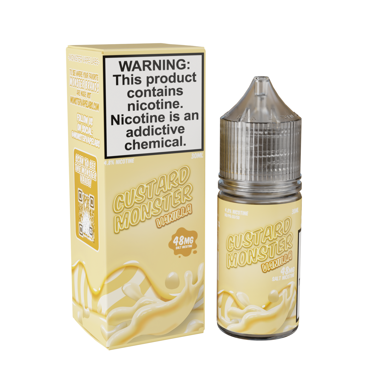 Best Deal Custard Monster Salt 30mL Vape Juice  - Vanilla