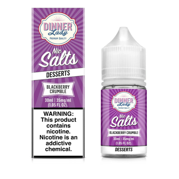 Best Deal Dinner Lady Desserts Nic Salt 30mL - Blackberry Crumble