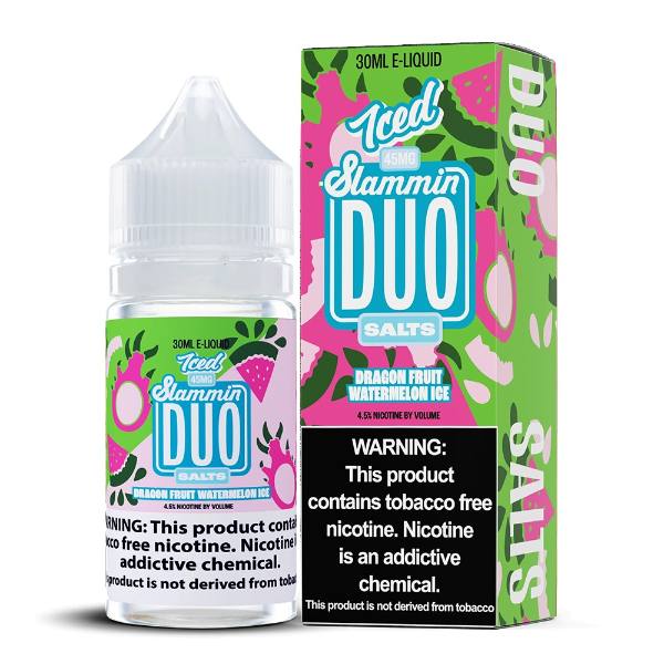 Best Deal Slammin Duo Vape Juice 30mL (Salt Nic) - Dragon Fruit Watermelon Ice