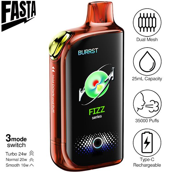 Best Deal Fasta Burrst 35,000 Puffs Disposable Vape 25mL 5 Pack - Fcuking FAB 