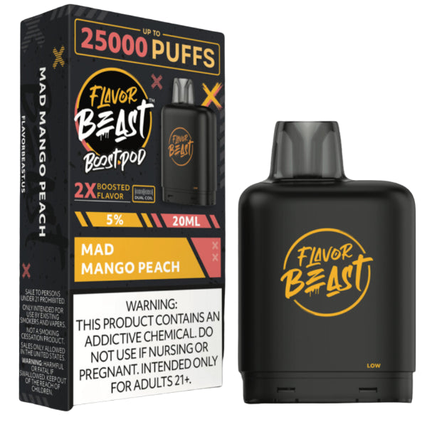 Flavor Beast Level X Boost Pods 25,000 Puffs (battery not included)