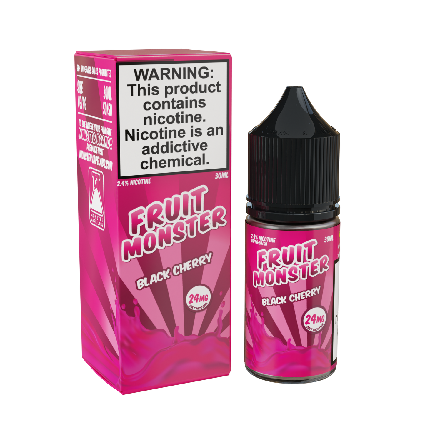 Best Deal Fruit Monster Salts 30mL Vape Juice - Black Cherry