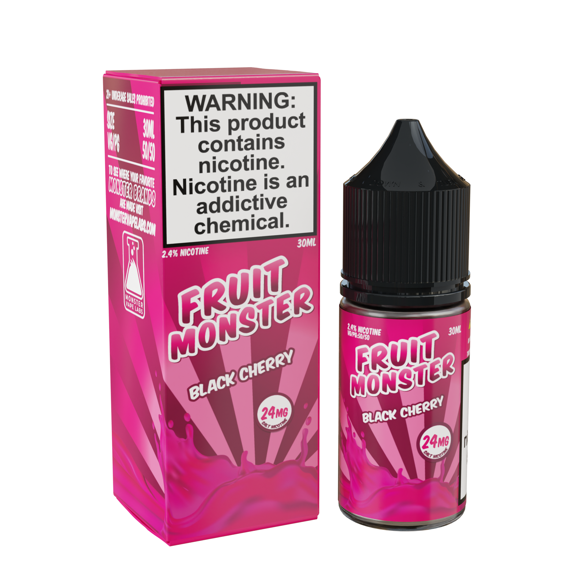 Best Deal Fruit Monster Salts 30mL Vape Juice - Black Cherry