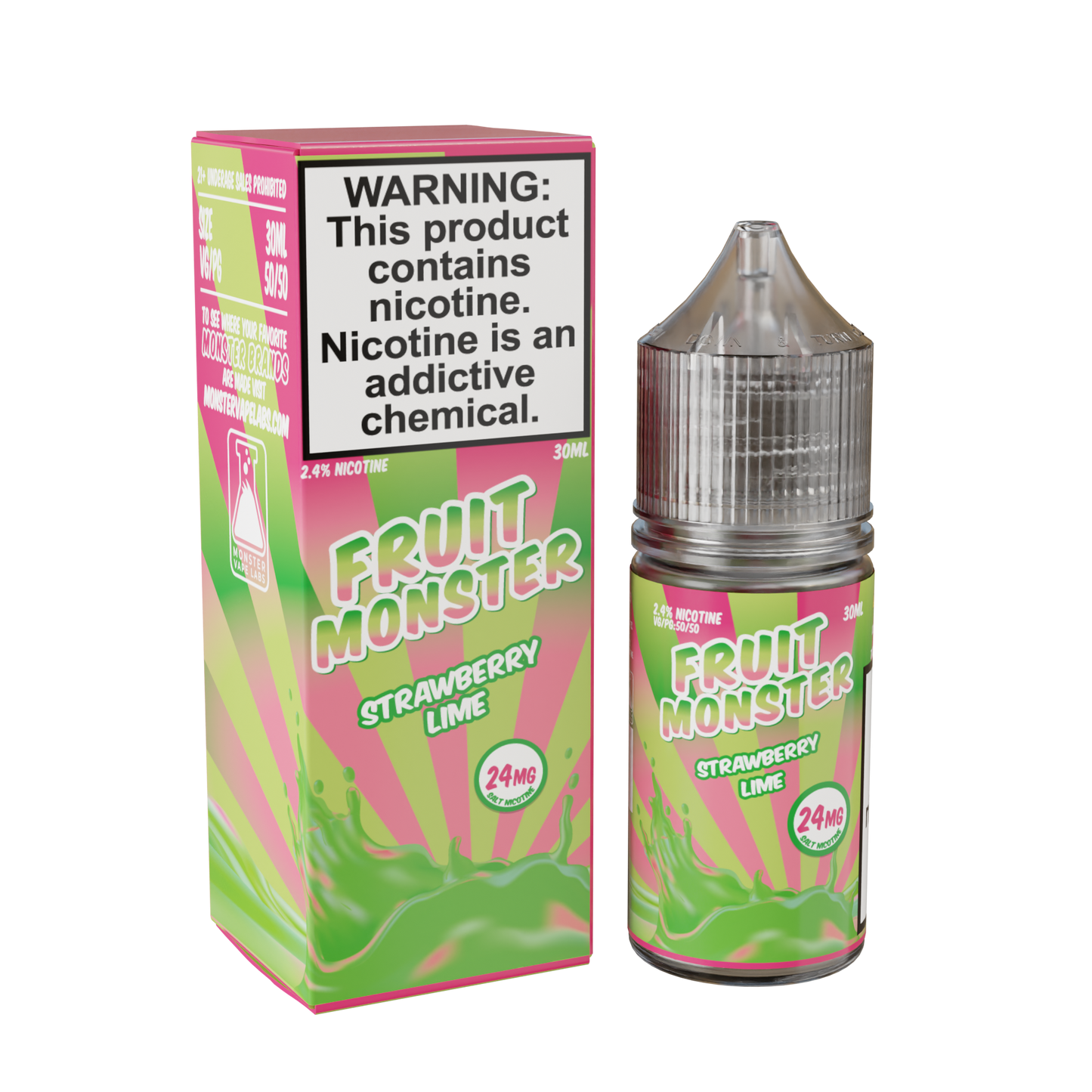 Best Deal Fruit Monster Salts 30mL Vape Juice - Strawberry Lime