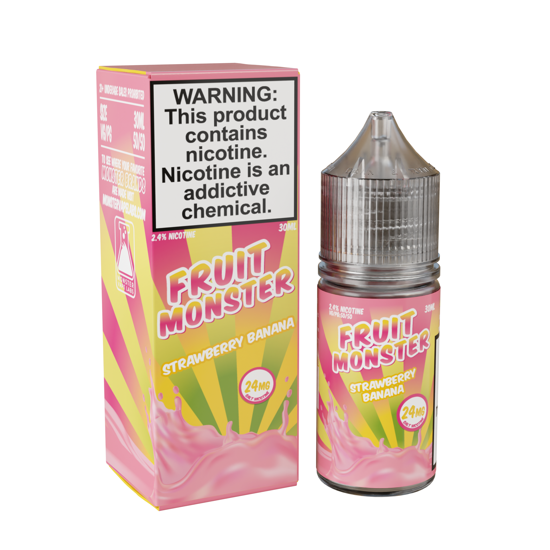 Best Deal Fruit Monster Salts 30mL Vape Juice - Strawberry Banana