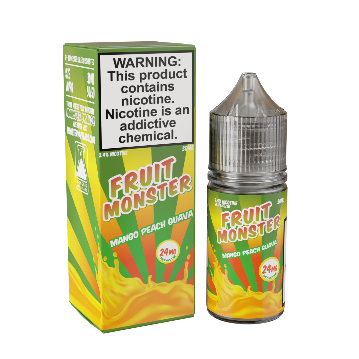 Best Deal Fruit Monster Salts 30mL Vape Juice - Mango Peach Guava