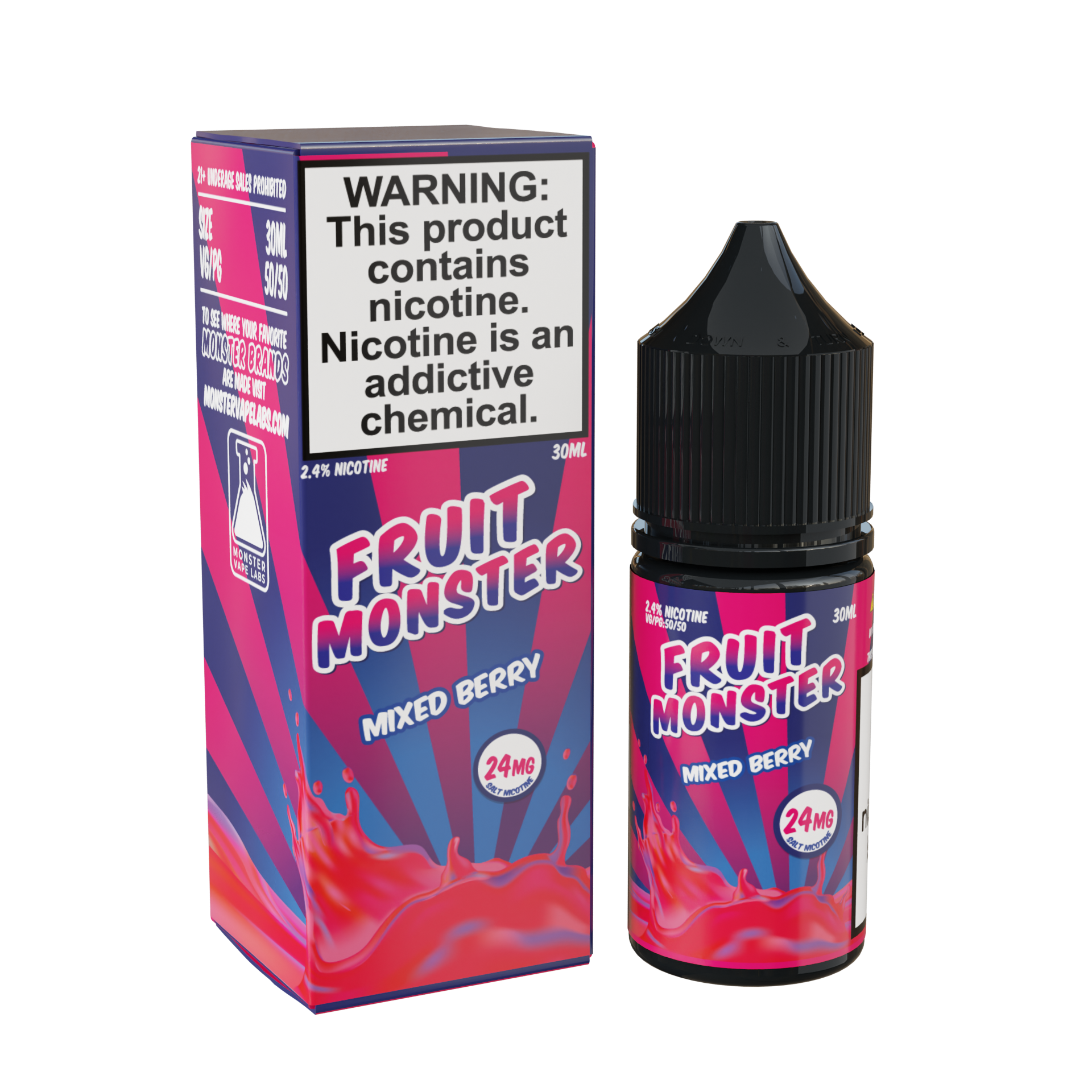 Best Deal Fruit Monster Salts 30mL Vape Juice- Mixed Berry