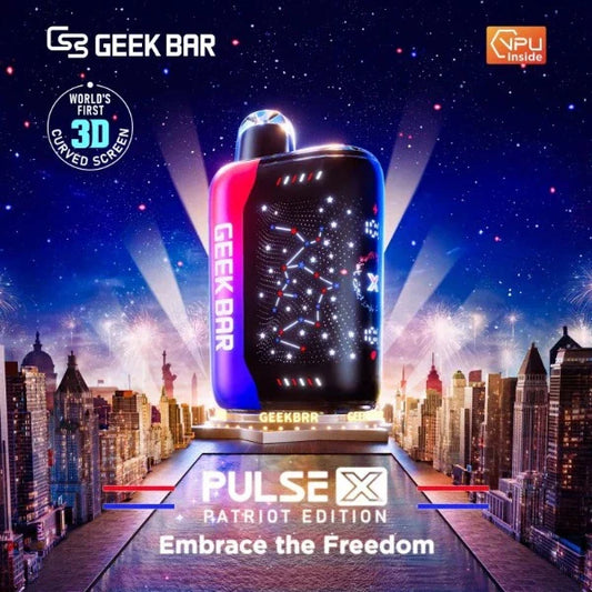Best Deal Geek Bar Pulse X Patriot Edition 25000 Puffs Disposable Vape 18mL