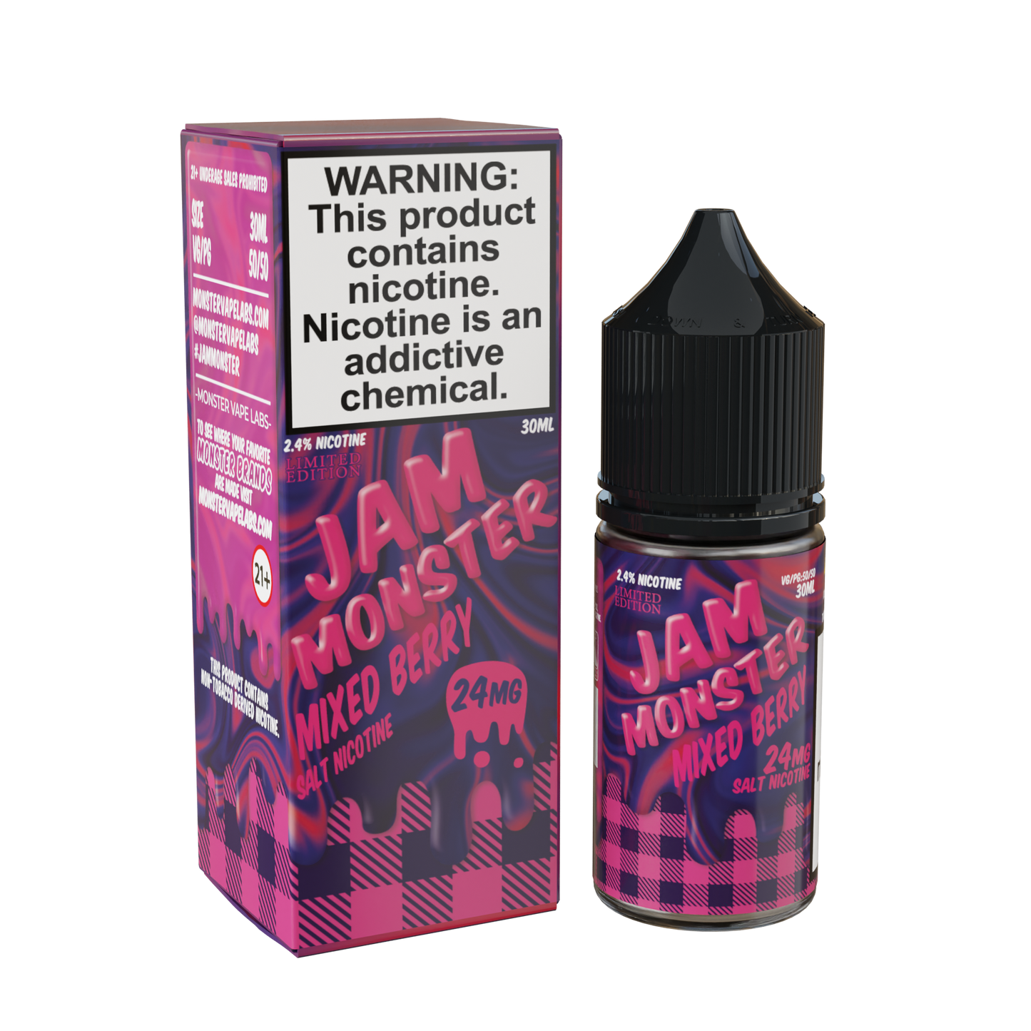 Best Deal Jam Monster Salts 30ML Vape Juice - Mixed berry