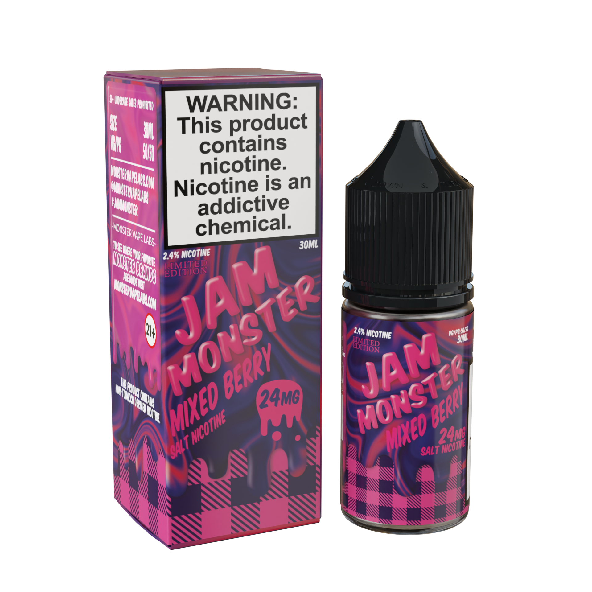 Best Deal Jam Monster Salts 30ML Vape Juice - Mixed berry