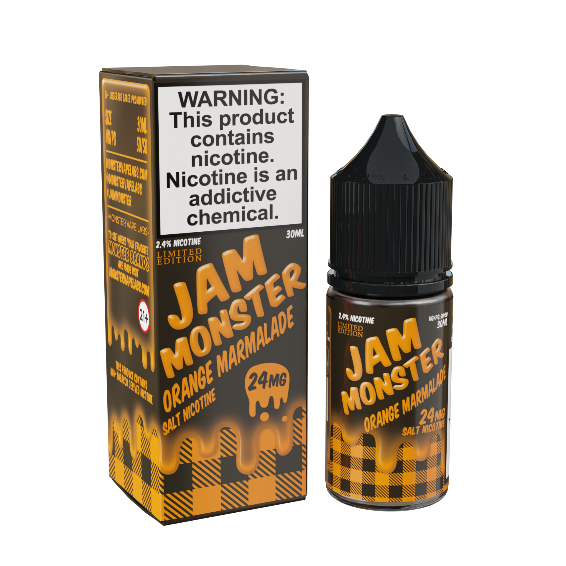 Best Deal Jam Monster Salts 30ML Vape Juice - Orange Marmalade