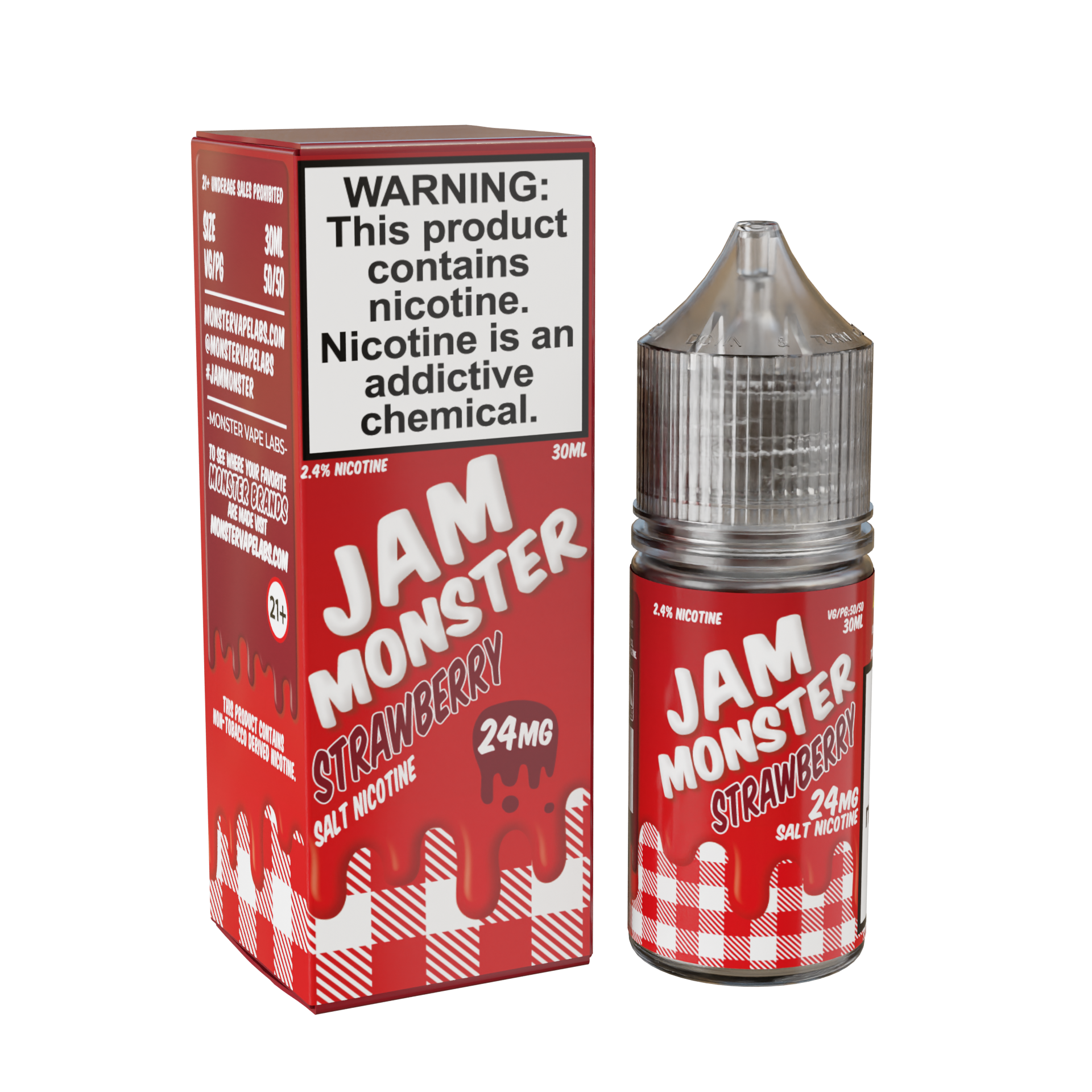 Bwst Deal Jam Monster Salts 30ML Vape Juice - Strawberry