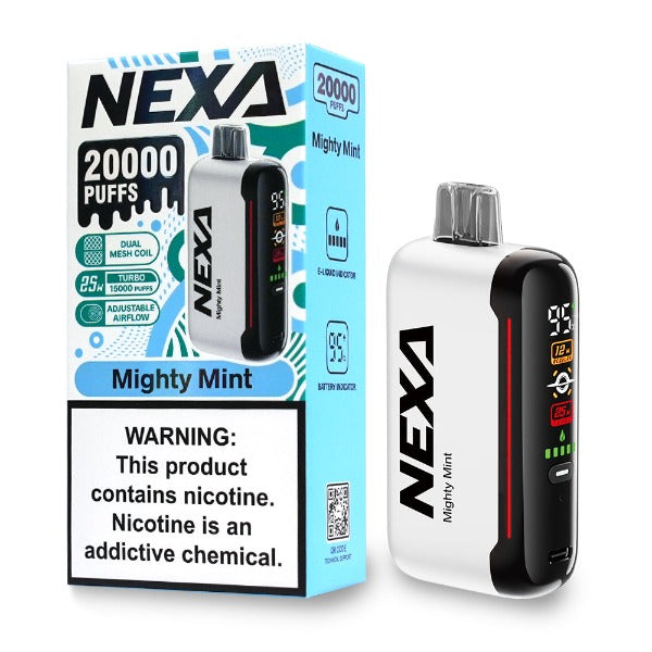 Best Deal NEXA N20000 Rechargeable Disposable 20mL Mighty Mint