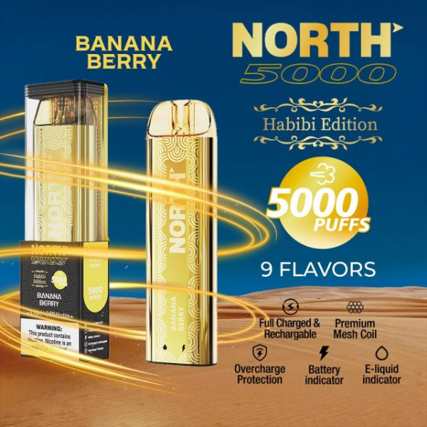 North 5000 Puffs Disposable Habibi Edition 10mL