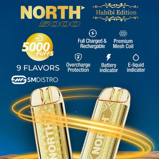 North 5000 Puffs Disposable Habibi Edition 10mL