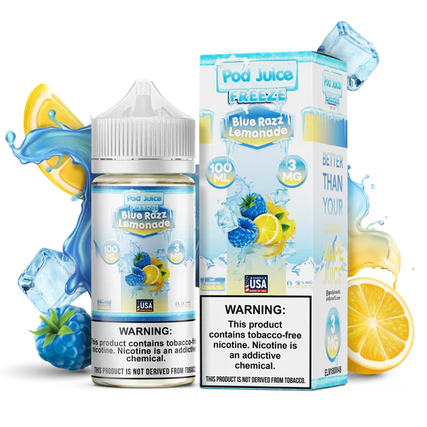 Best Deal Pod Juice Salt Vape Juice 30ML Blue Razz Lemonade