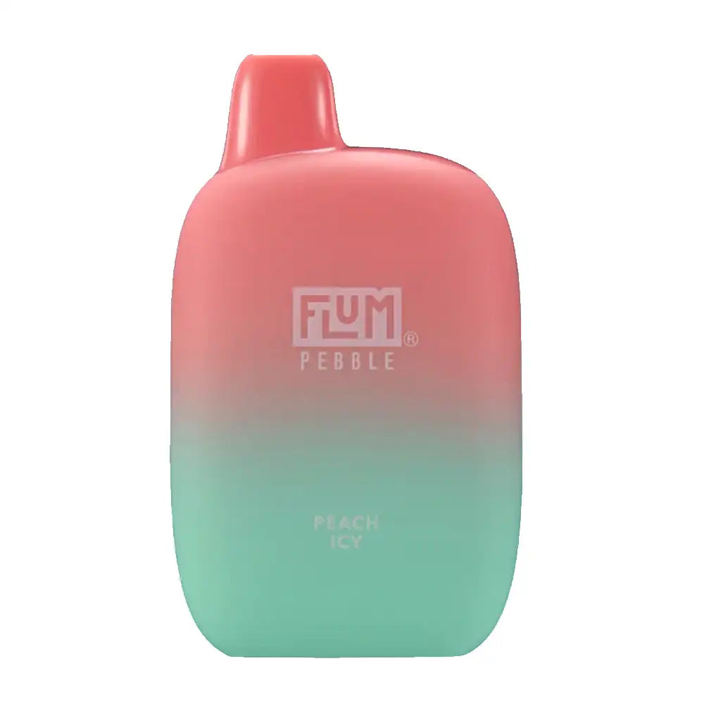 Flum Pebble 6000 Puffs Rechargeable Disposable Vape Best Flavor - Peach Icy