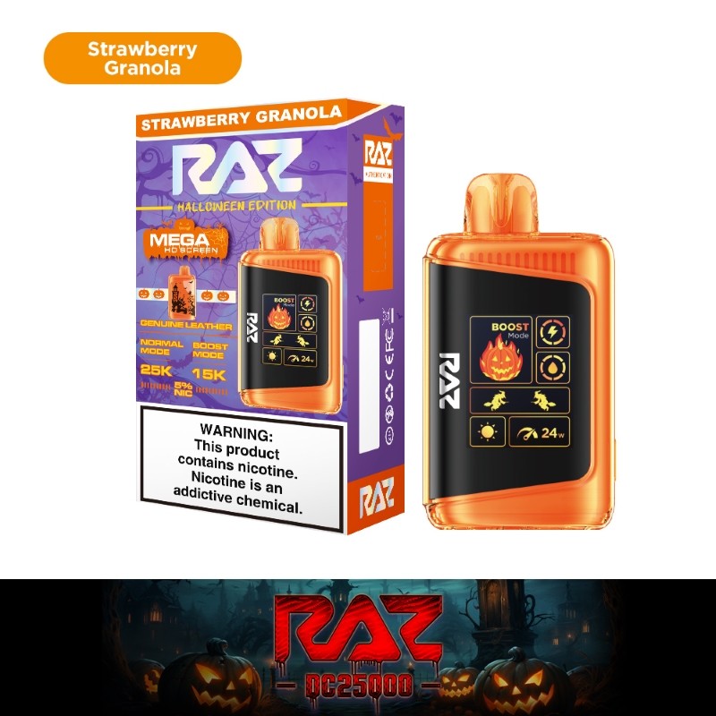 RAZ DC25000 Disposable Halloween Edition Strawberry Granola