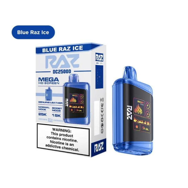 Best Deal RAZ DC25K 25,000 Puffs Rechargeable Vape 16mL - Blue Raz Ice