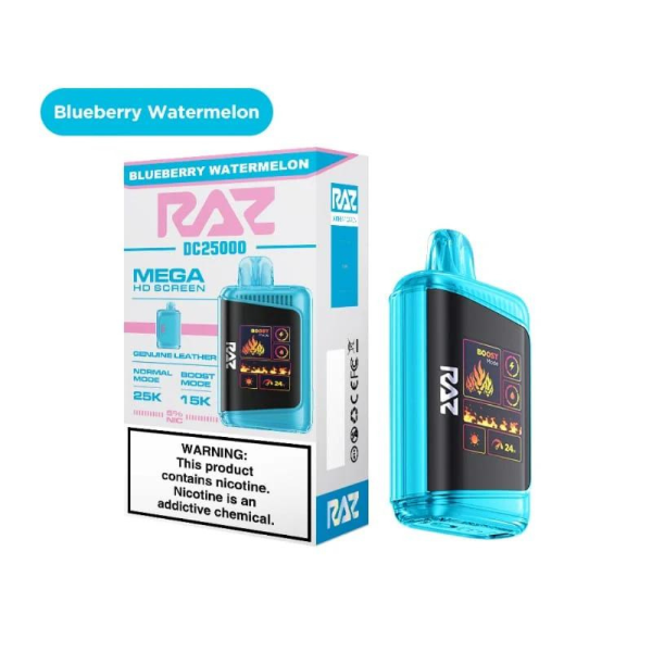 Best Deal RAZ DC25K 25,000 Puffs Rechargeable Vape 16mL - Blueberry Watermelon