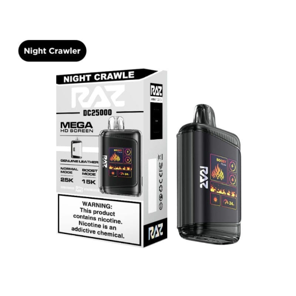 Best Deal RAZ DC25K 25,000 Puffs Rechargeable Vape 16mL Night Crawle