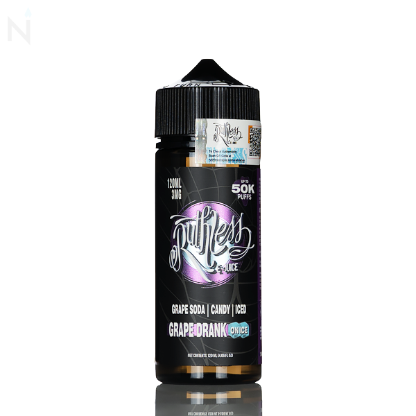 Ruthless Original E-Liquid - Grape Drank On Ice - 120mL