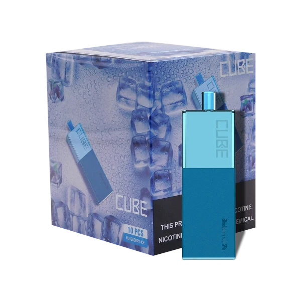 Best Deal Suorin Cube Disposable Vape 1500 Puffs 5.5mL 10-Pack Blueberry Ice