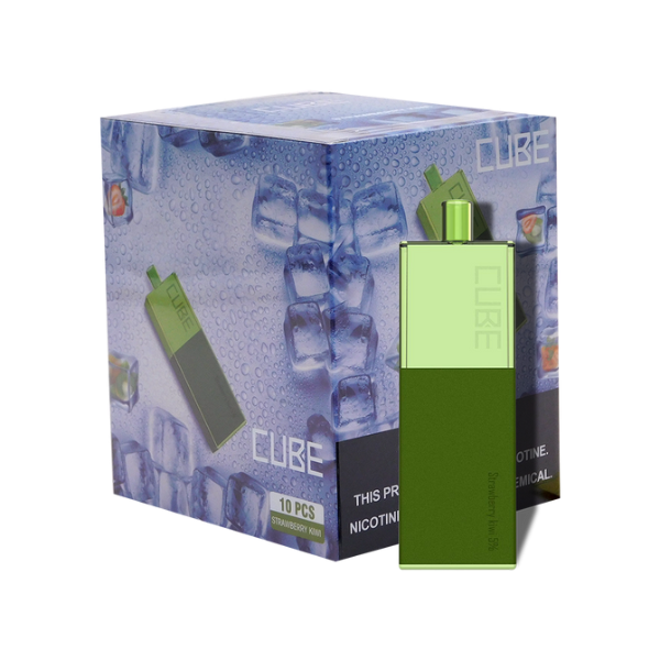 Best Deal Suorin Cube Disposable Vape 1500 Puffs 5.5mL 10-Pack Strawberry Kiwi