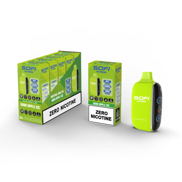 SOFI Surge 25000 Puffs Zero Nicotine Sour Apple Ice