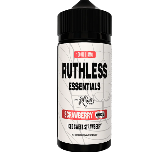 Best Deal Ruthless Essentials E-Liquid Vape Juice 100mL - Scrawberry On Ice