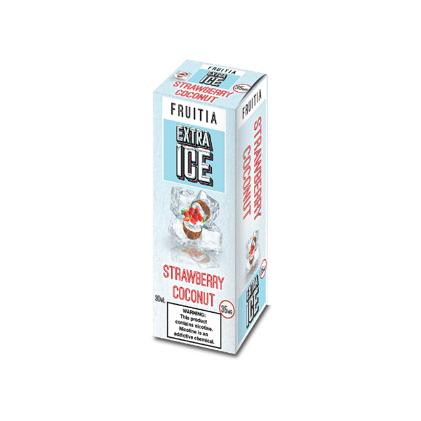 Best Deal Fruitia Extra Ice Salt Vape Juice 30mL - Strawberry Coconut 