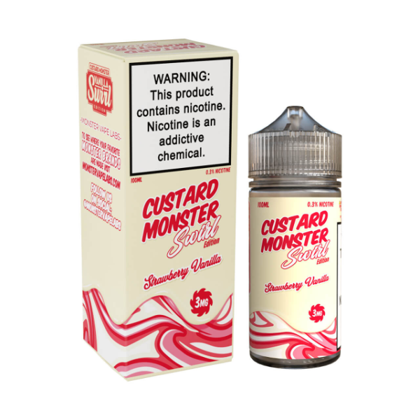 Best Deal Custard Monster Swirl Edition 100mL Vape Juice - Strawberry Vanilla