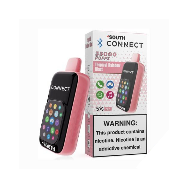 Best Deal North South Connect 35K Puffs Phone Disposable Vape 18mL 5 Pack - Tropical Rainbow Blast