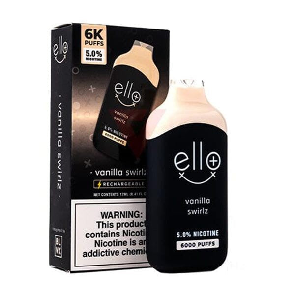 Best Deals BLVK Ello Plus Disposable Vape 12mL Vanilla swirlz