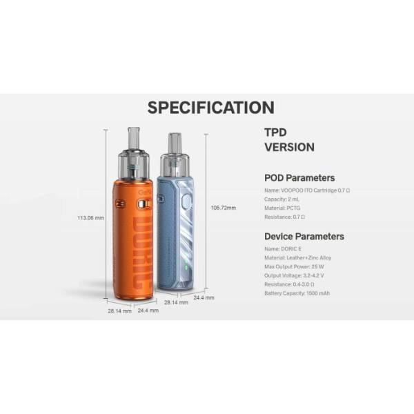 Best Deal Voopoo Doric E 25W Pod System